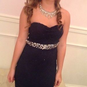 Windsor Navy Blue Prom Dress